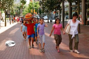 Plàudite Teatre amb alumnes de l'escola Milagros Consarnau