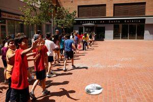 Plàudite Teatre amb alumnes de l'escola Milagros Consarnau